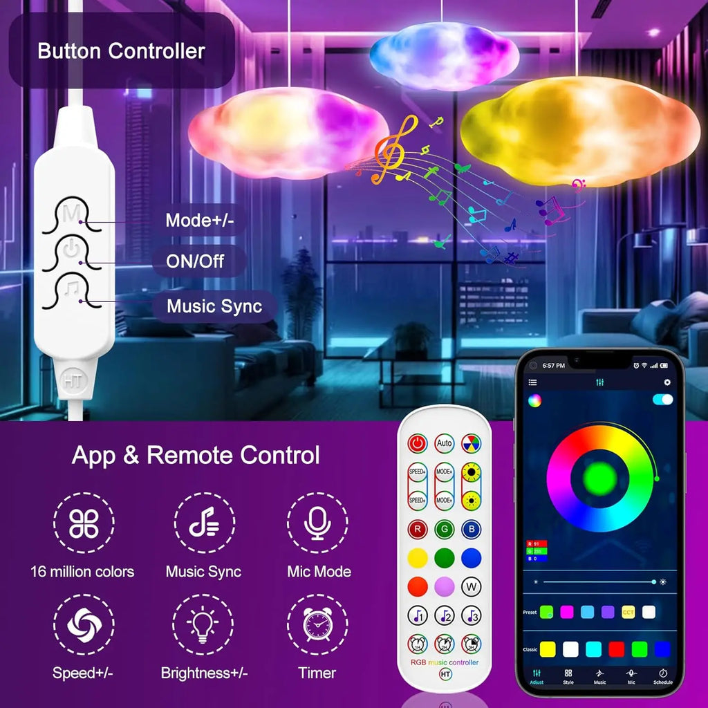 Lampara nube cloud rain lamp lluvia relampago angulo 2