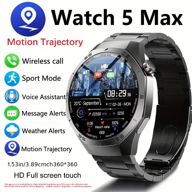 Smartwatch AMOLED monitor salud SpO2 deportivo