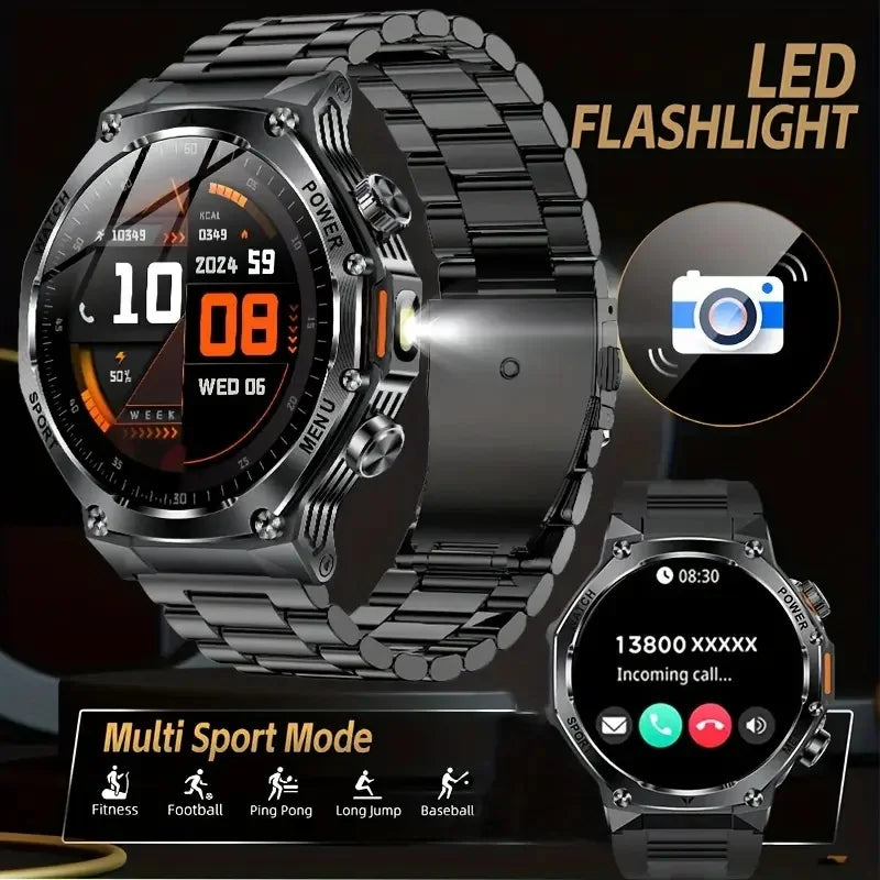 Smartwatch AMOLED 1.8 bluetooth llamadas salud angulo 2
